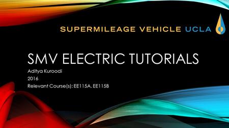 SMV Electric Tutorials