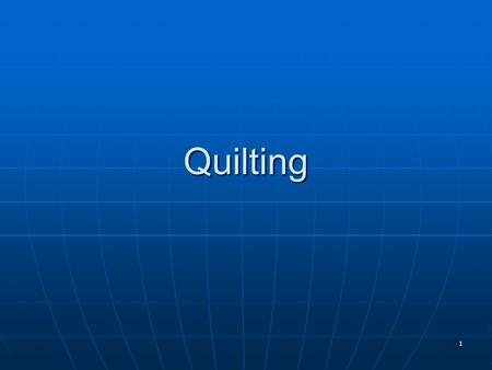 1 Quilting. 2 Choose prints rather than solid colored fabrics. Choose prints rather than solid colored fabrics. A solid color fabric will emphasize uneven.