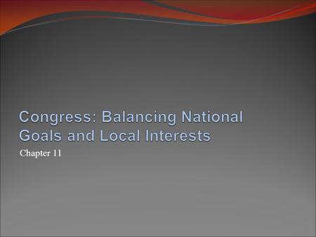 Chapter 11. Congress as a Career: Election to Congress Using incumbency to stay in Congress The service strategy: taking care of constituents Campaign.