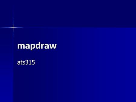 Mapdraw ats315. Today’s goal: Drawing a map in the graphics window! Drawing a map in the graphics window!