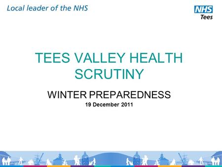 TEES VALLEY HEALTH SCRUTINY WINTER PREPAREDNESS 19 December 2011.