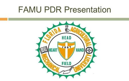 FAMU PDR Presentation. Table of Contents Vehicle dimensions, materials, and justifications Static stability margin Plan for vehicle safety verification.