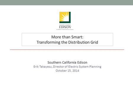 Transforming the Distribution Grid