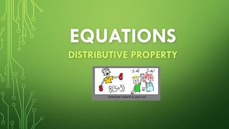 Distributive property