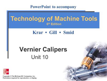 Vernier Calipers Unit 10.