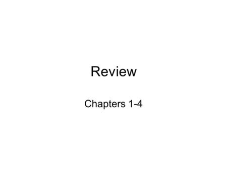 Review Chapters 1-4. Example 1 In order to plan transportation and parking needs at a private high school. The administrators asked students how they.