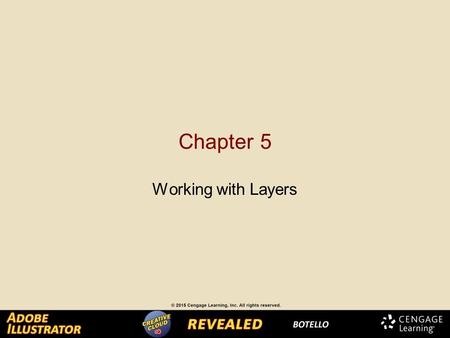 Chapter 5 Working with Layers. Creating and Modifying Layers Layers are a smart solution for organizing and managing a complex illustration. By default,