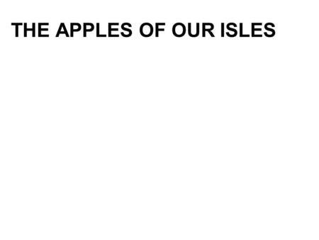 THE APPLES OF OUR ISLES. APPLE MARKETING BOARD Jen Graham Chief Executive Hannah Stone Marketing Manager Ella Williams Quality Manager John Browne Finance.