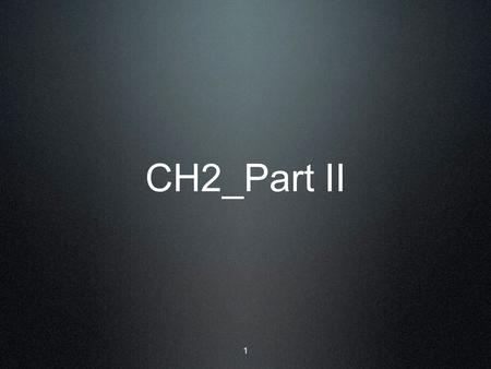 1 CH2_Part II. 2 Externalities as a Source of Market Failure Exclusivity is one of the chief characteristics of an efficient property rights structure.