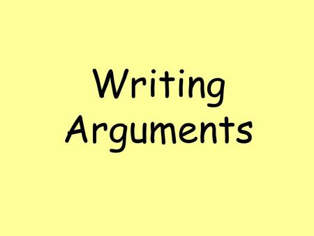 Writing Arguments. What a Rip Off! Although not everyone would agree, I believe that professional footballers earn far too much money and I think that.