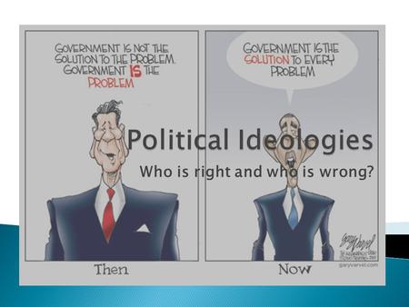 Who is right and who is wrong?.  An ideology is a set of conscious and unconscious ideas that constitute one's goals, expectations, and actions.  Ideologies.