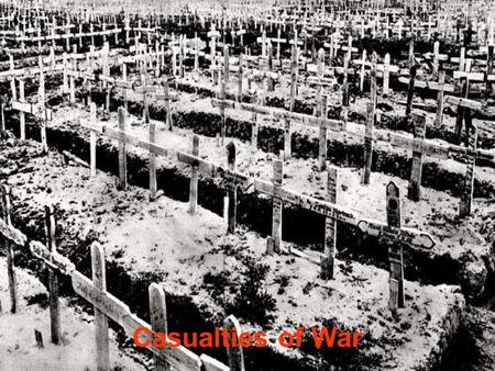 Casualties of War. A Study in Americans Death Toll After WWI, the the public reaction.