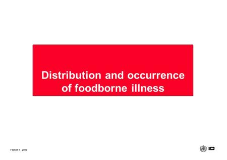 Distribution and occurrence of foodborne illness FS0601 12000.