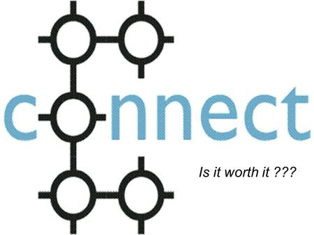 Is it worth it ???. …. Connecting … Communicating The way we listen and talk with others carries over to the way we listen and talk with God.