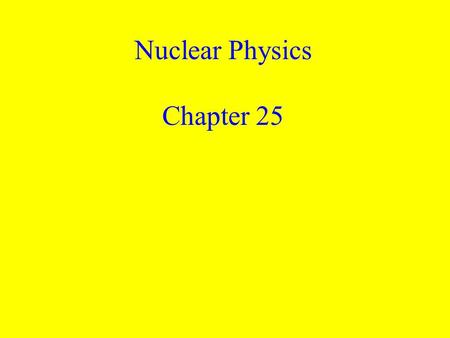 Nuclear Physics Chapter 25. 3 Li lithium 6.941 1 name symbol atomic number (# of p + ) average atomic mass electrons in outer energy level.