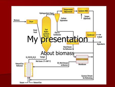 My presentation About biomass. page one page one Biomass is a renewable energy source is biological material from living or recently living bacteria such.