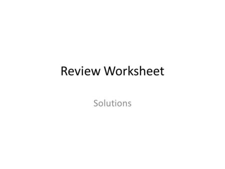 Review Worksheet Solutions. 1. Describe the focus of comparative planetology and discuss its importance to solar system studies. Comparative planetology.