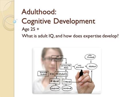 Adulthood: Cognitive Development Age 25 + What is adult IQ, and how does expertise develop?