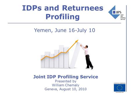 IDPs and Returnees Profiling Joint IDP Profiling Service Presented by William Chemaly Geneva, August 10, 2010 Yemen, June 16-July 10.