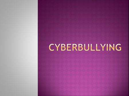  The use of new media to harass, threaten, humiliate, embarrass, or target another person.  It only occurs among young people (adults involved: cyber-harassment.