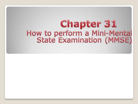 Patient name Date of birth Date of test Max. pointsPatient score Orientation 5()What is the (year) (season) (date) (day) (month)? 5()Where are we (country)