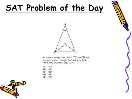 SAT Problem of the Day. 5.6 Quadratic Equations and Complex Numbers 5.6 Quadratic Equations and Complex Numbers Objectives: Classify and find all roots.