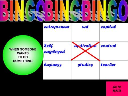 Entrepreneurvatcapital Self employed motivationcontrol businessstudiesteacher WHEN SOMEONE WANTS TO DO SOMETHING GO TO BALLS.