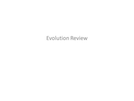 Evolution Review. Sample Question This graph illustrates changes in two different lizard populations over time. Which process MOST LIKELY led to the change.