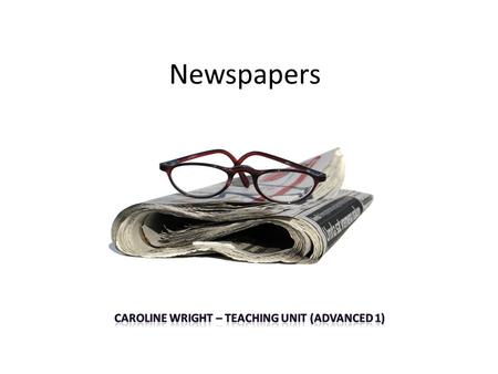 Caroline wright – Teaching Unit (Advanced 1)