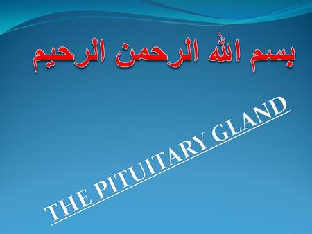 ANTERIOR PITUITARY HORMONES : *Secretes several hormones some of them are tropic, that is they stimulate the activity of several other endocrine glands.