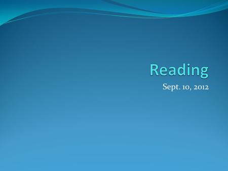 Sept. 10, 2012. F.O.A. (Bellwork) What is conflict? Give me an example of conflict?