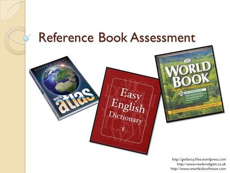 Reference Book Assessment