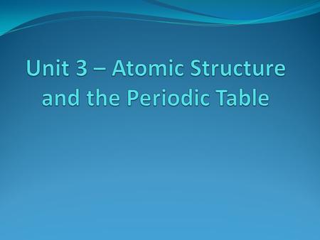 Atoms and Atomic Theory Atom - the smallest particle of a given type of matter. Atomic Theory – the idea that matter is made up of fundamental particles.