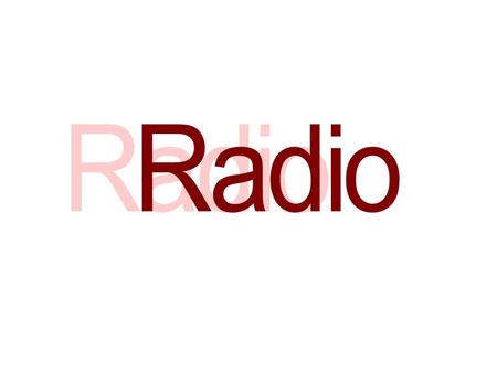 Codes and Conventions The voice is one of the most important elements when thinking about radio. The voice creates an atmosphere and different voices.