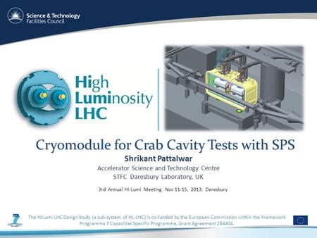 The HiLumi LHC Design Study (a sub-system of HL-LHC) is co-funded by the European Commission within the Framework Programme 7 Capacities Specific Programme,