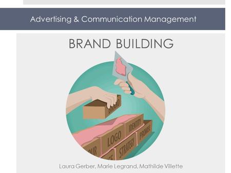 Advertising & Communication Management BRAND BUILDING Laura Gerber, Marie Legrand, Mathilde Villette.