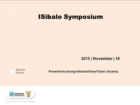 ISibalo Symposium 2015 | November | 18