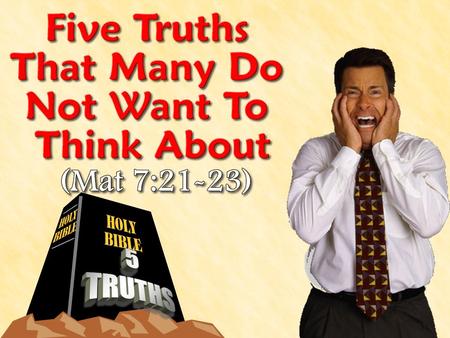  The Beatitudes – Mat 5:3-12  “Do not think that I came to destroy the Law” – Mat 5:17  The “Model Prayer” – Mat 6:9-15  “Judge not” – Mat 7:1.