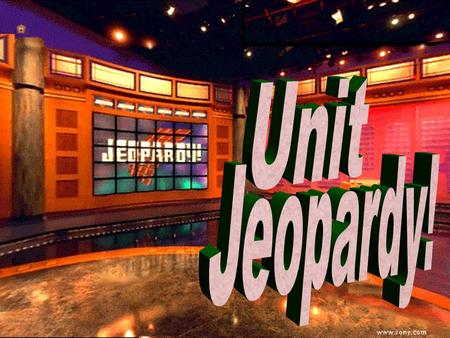 Unit Jeopardy 100 200 100 200 300 400 500 300 400 500 100 200 300 400 500 100 200 300 400 500 100 200 300 400 500 30 Years War Absolutism Western.