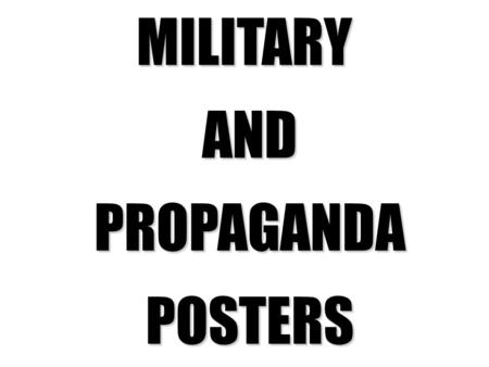 MILITARY AND PROPAGANDA POSTERS. Does anyone recognize this image?