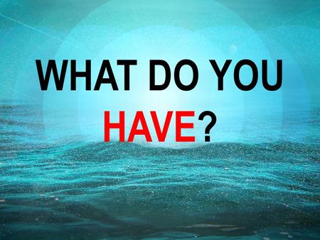 WHAT DO YOU HAVE?. 1 The wife of a man from the company of the prophets cried out to Elisha, “Your servant my husband is dead, and you know that he revered.