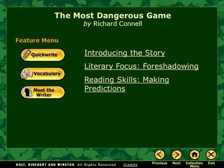 The Most Dangerous Game by Richard Connell