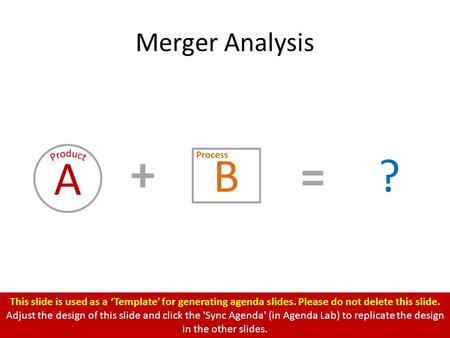 This slide is used as a ‘Template' for generating agenda slides. Please do not delete this slide. Adjust the design of this slide and click the 'Sync Agenda'