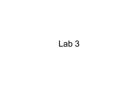 Lab 3. Why Compressed Row Storage –A sparse matrix has a lot of elements of value zero. –Using a two dimensional array to store a sparse matrix wastes.