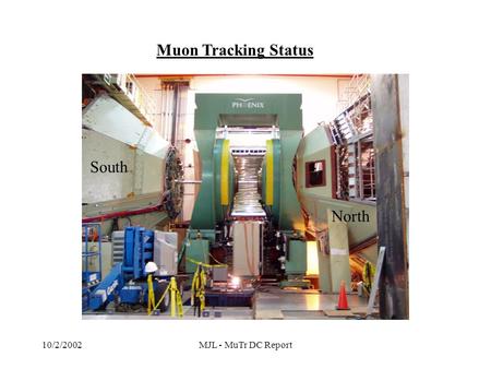 10/2/2002MJL - MuTr DC Report Muon Tracking Status South North.