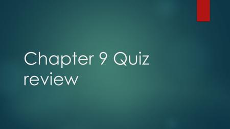 Chapter 9 Quiz review.  What is a statement of an individual citizen’s legal privileges?