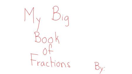 A number in the form a/b where a and b are whole numbers and b is not 0. A fraction may be used to name part of a whole, or to compare two quantities.