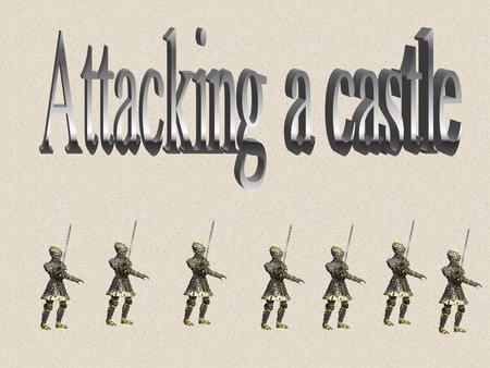 What is the best way to attack a castle? L/O: To be able to examine the different type of weapons used to attack castles! To use sources in order to.