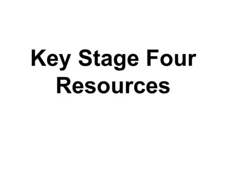 Key Stage Four Resources. The key aim for the week is: To ensure all young people are equipped to recognise and challenge bullying behaviour wherever.