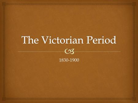 1830-1900.   London becomes most important city in Europe  Population of London expands from two million to six million  Shift from ownership of land.